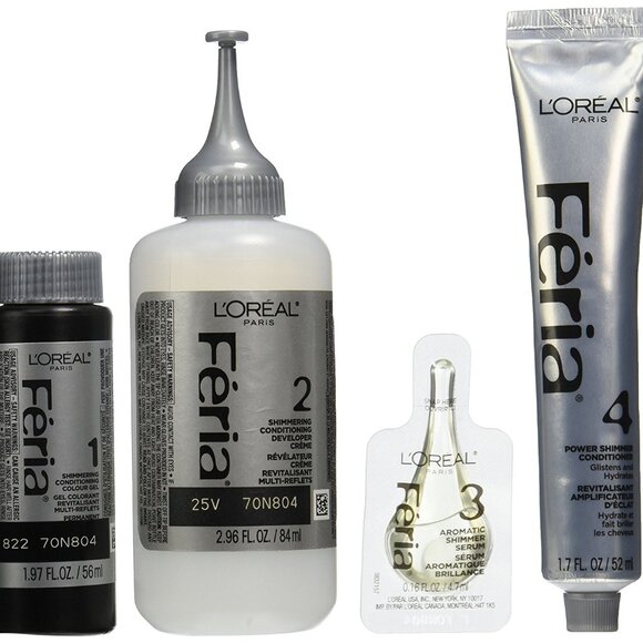 L'Oréal Paris Féria Fashion Mettalics Hair Color, 822 Medium Iridescent Blonde - Picture 3 of 6